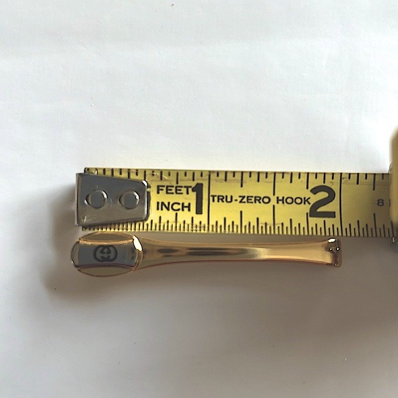 💯Authentic Interlocking Gucci TieBar. Gold&SilverTone Elevated EleganceCollector - Picture 8 of 8